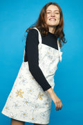 Denim dungaree dress