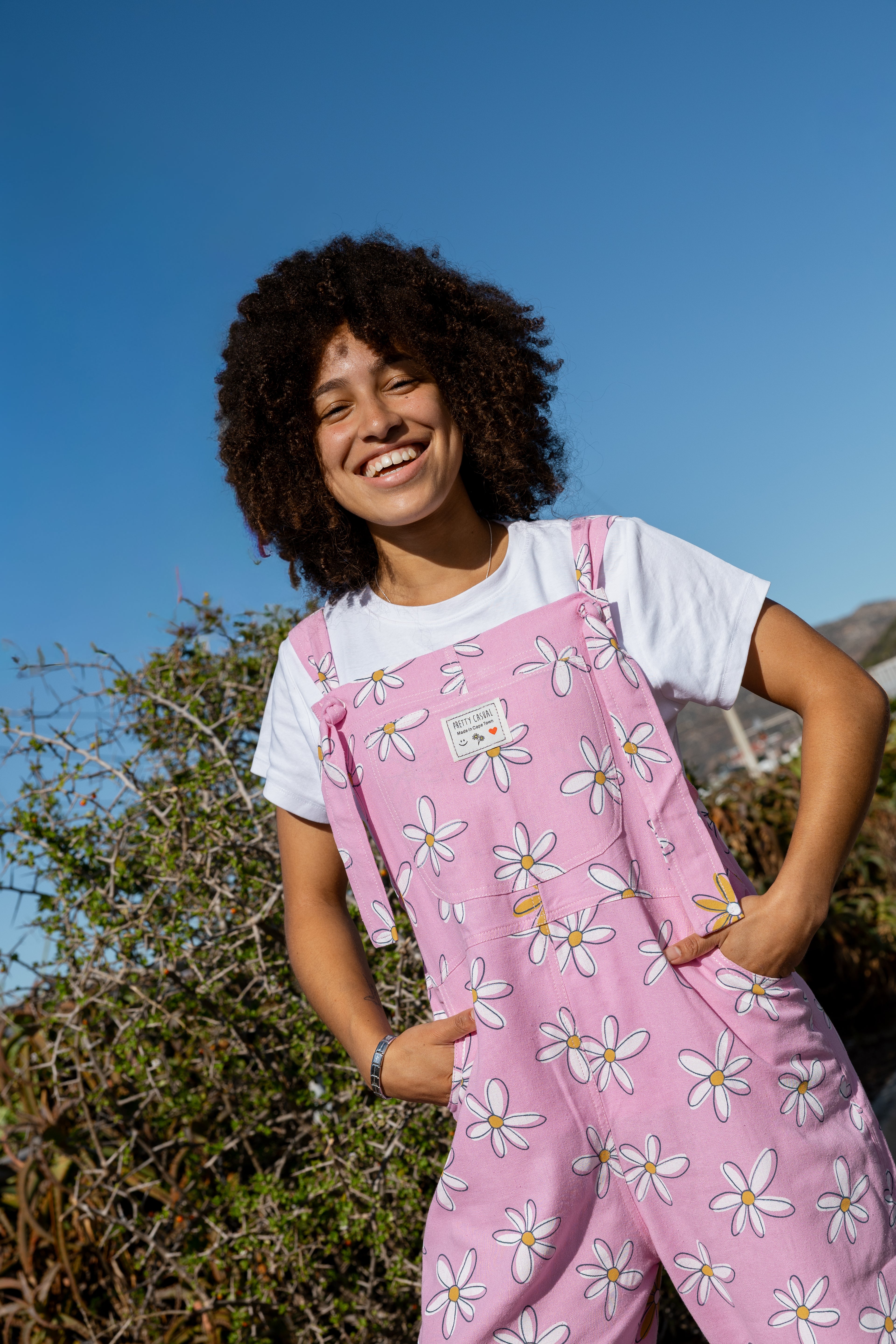 Long Linen Dungarees