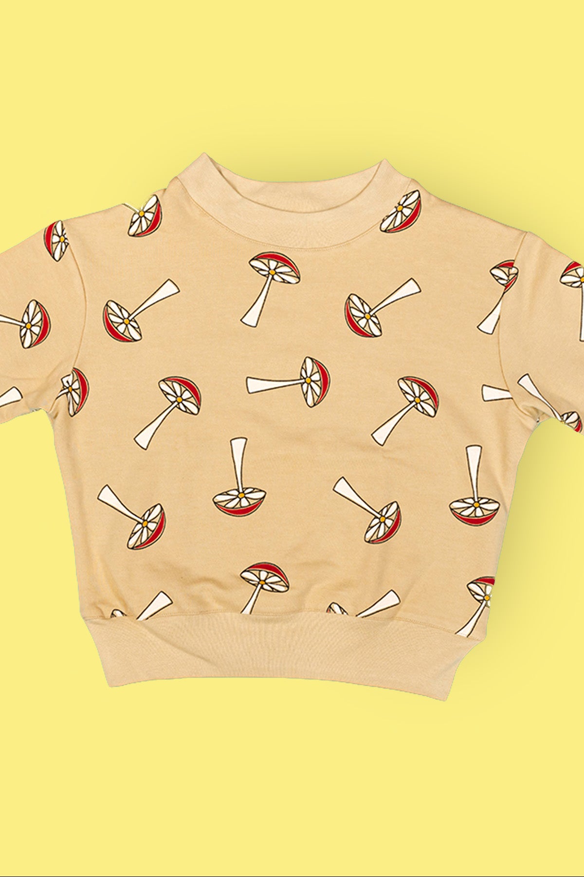 Kids mushroom crew neck