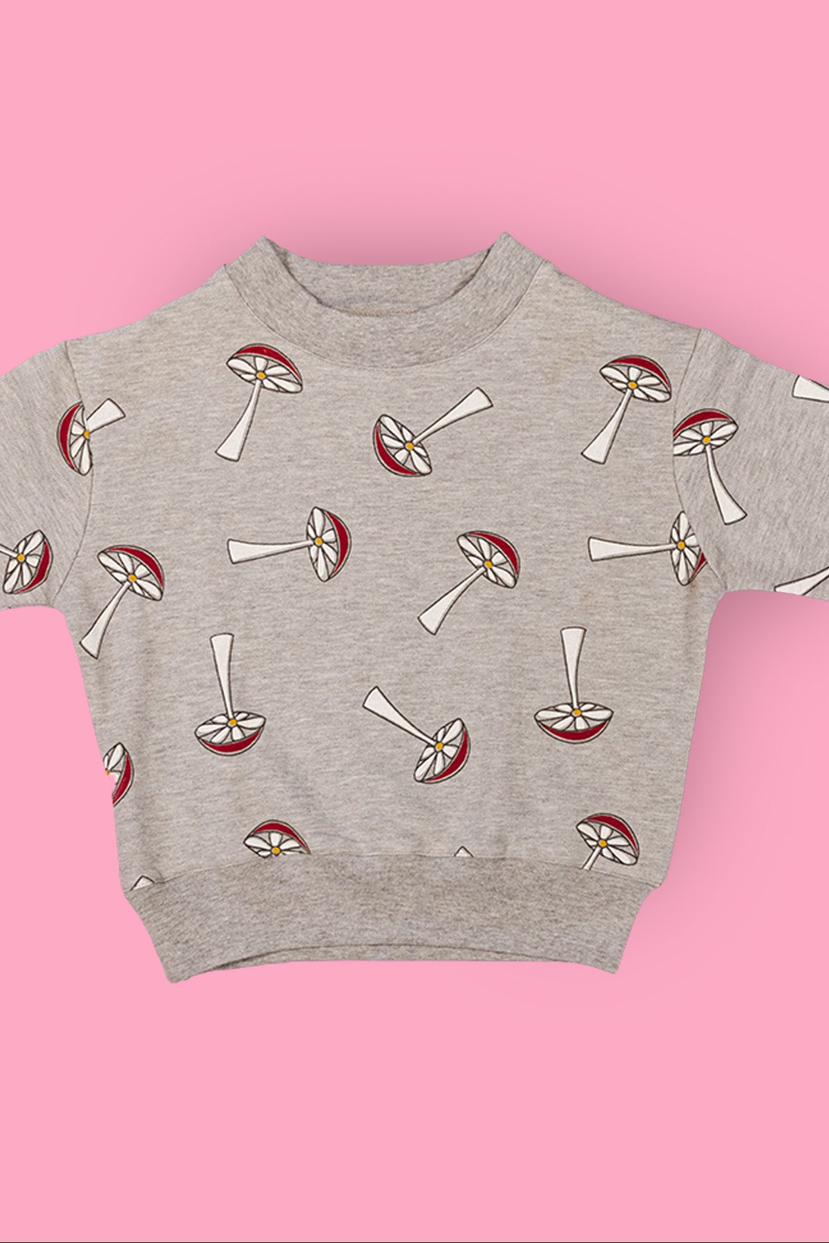 Kids mushroom crew neck