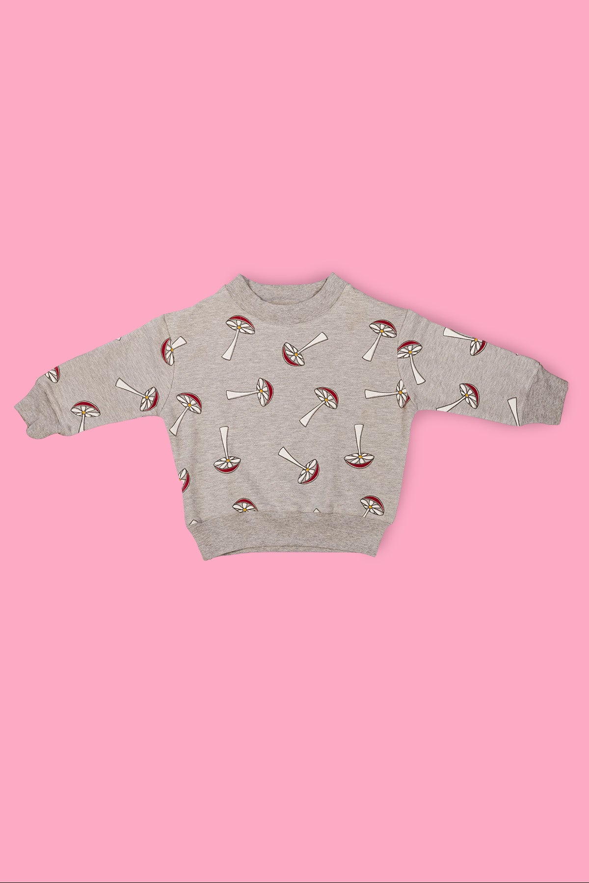 Kids mushroom crew neck