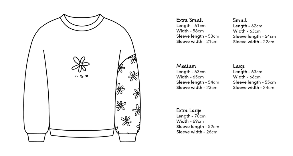 Big daisy crew necks