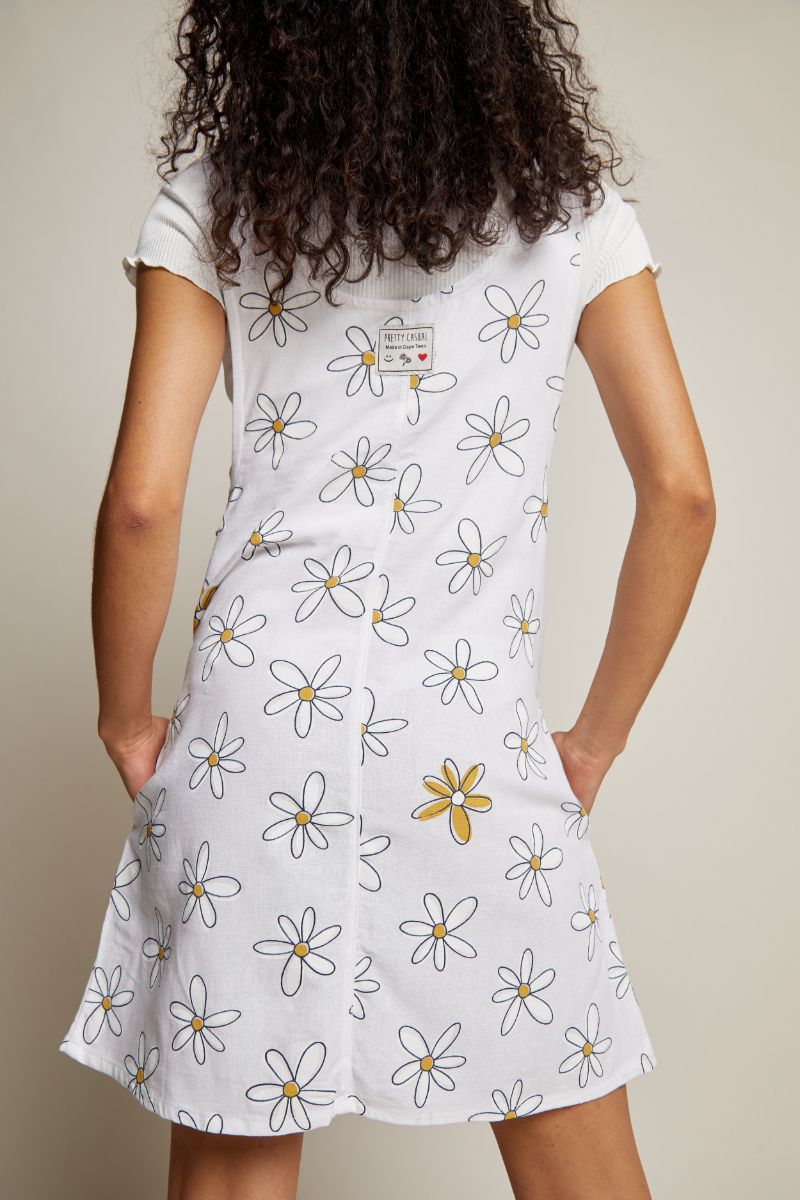 White dress sale with daisies